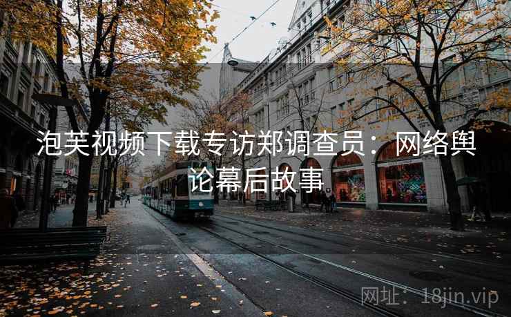 泡芙视频下载专访郑调查员：网络舆论幕后故事