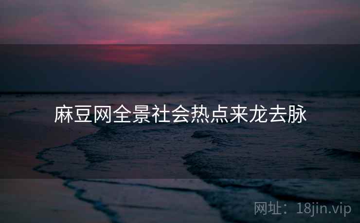 麻豆网全景社会热点来龙去脉