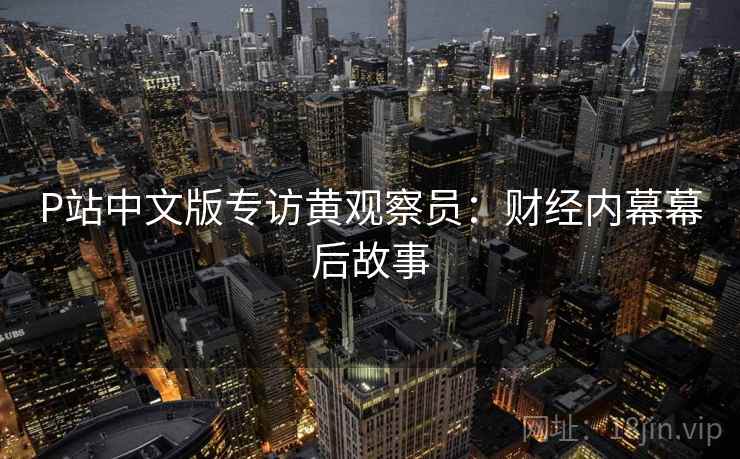 P站中文版专访黄观察员：财经内幕幕后故事