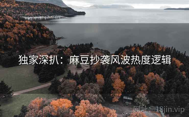 独家深扒：麻豆抄袭风波热度逻辑