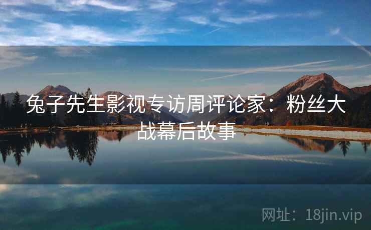 兔子先生影视专访周评论家：粉丝大战幕后故事